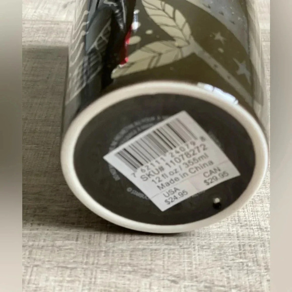 Starbucks Siren Mermaid Brown Gold Ceramic Tumbler Travel Mug Cup W Cover 2017 - Picture 2 of 5